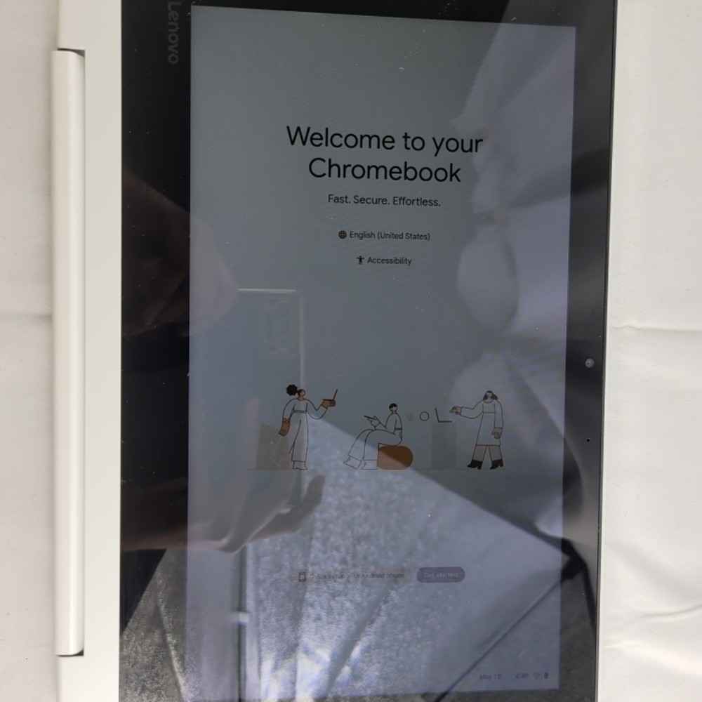 Lenovo White Tablet Sleek Design Fast Performance